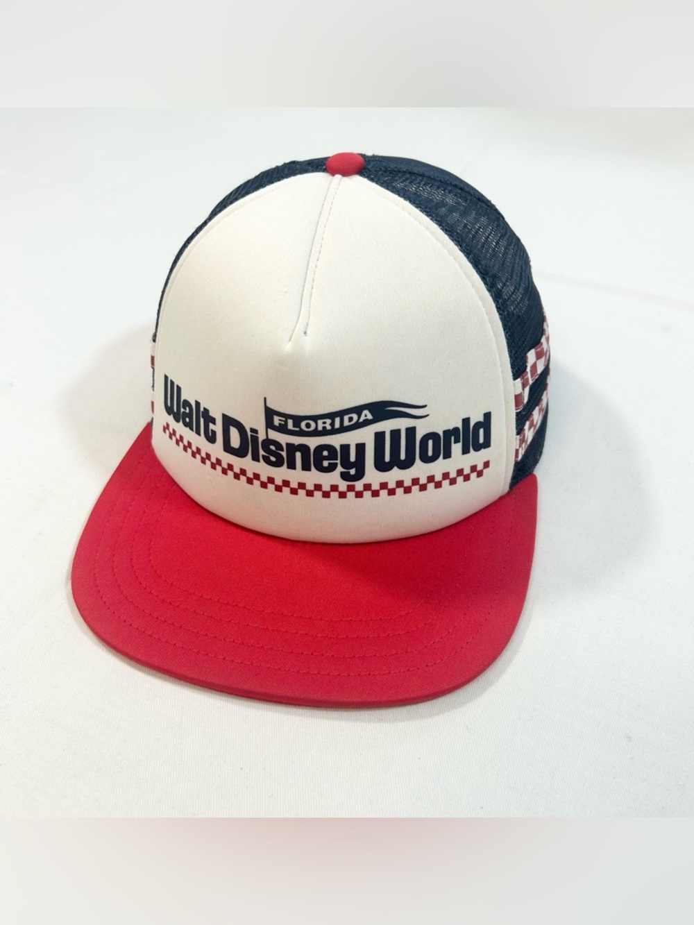 Florida Walt Disney World Vans 50th Anniversary Red White Blue SnapBack Cap Hat